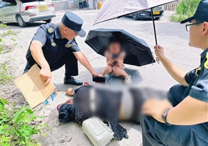女子街头突然晕厥   宗保员工及时暖心救助
